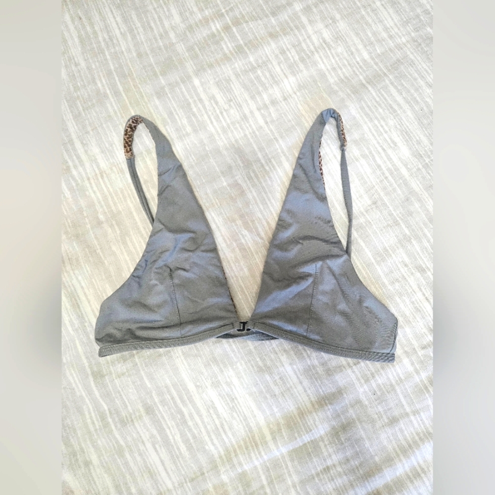 Gray Triangle Bralette ACACIA SWIMWEAR